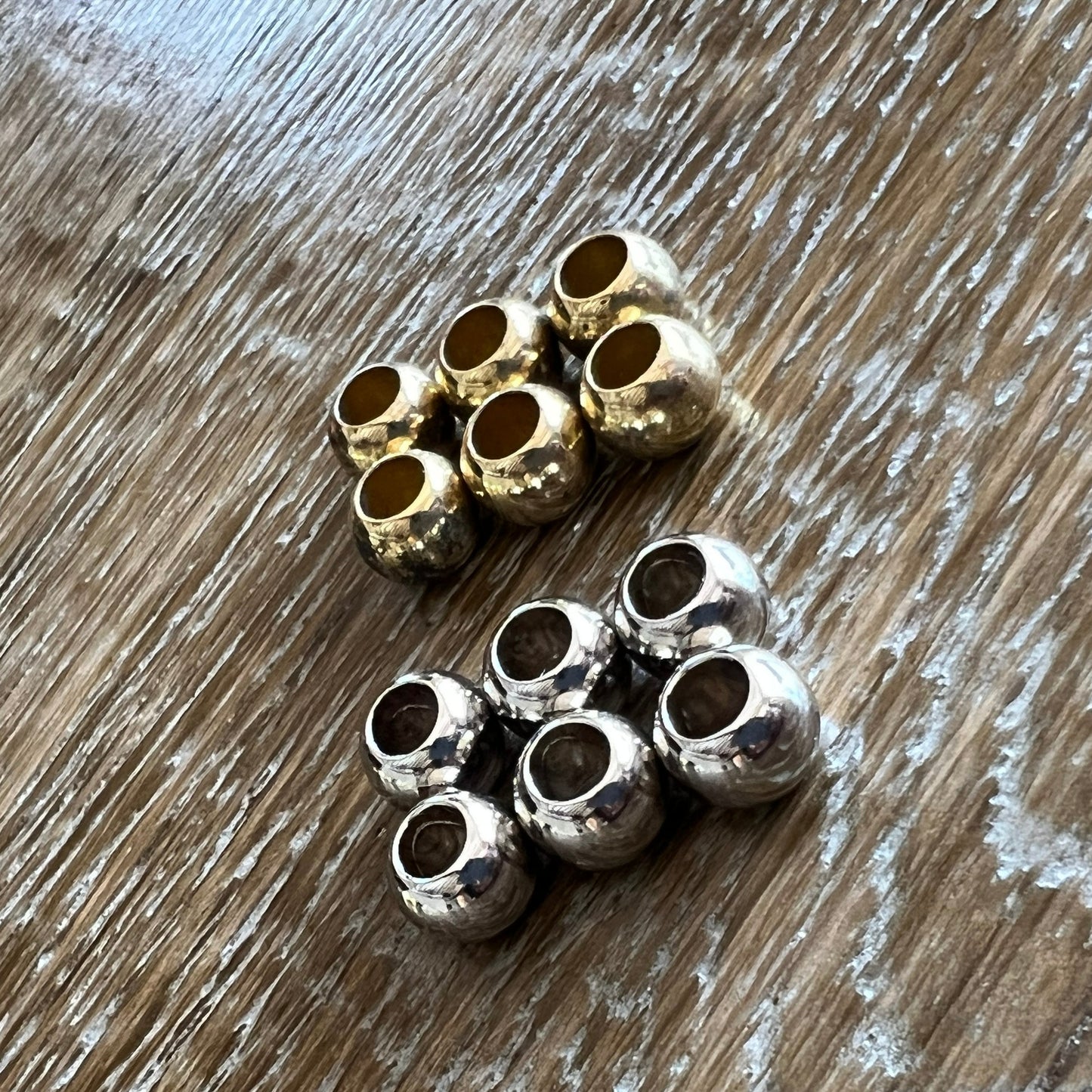 9mm Metallic Beads