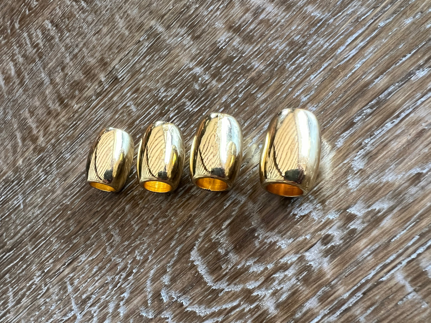 24mm Gold Barrel Bead