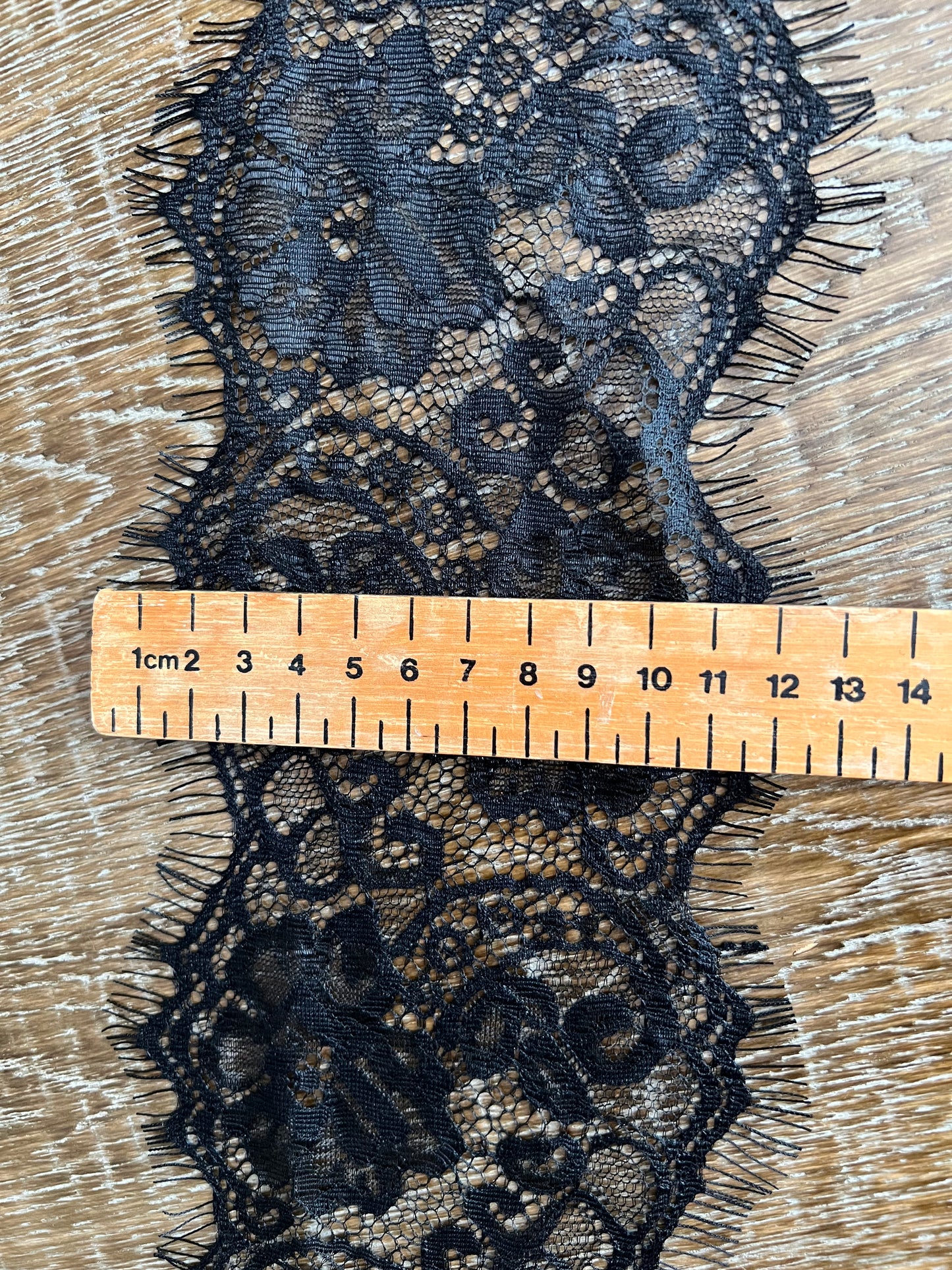 13cm  Black Eyelash Lace