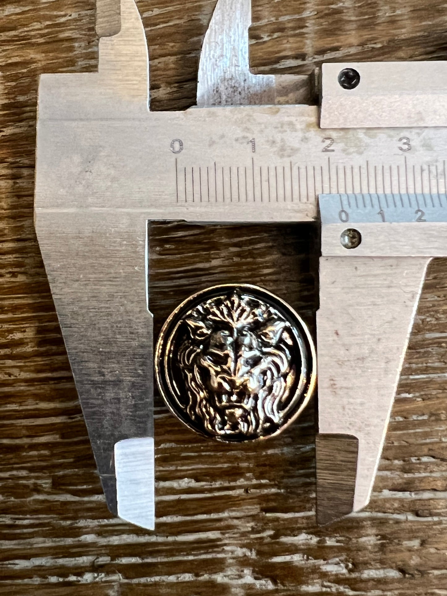 21mm 3D Lion Head Button 34L