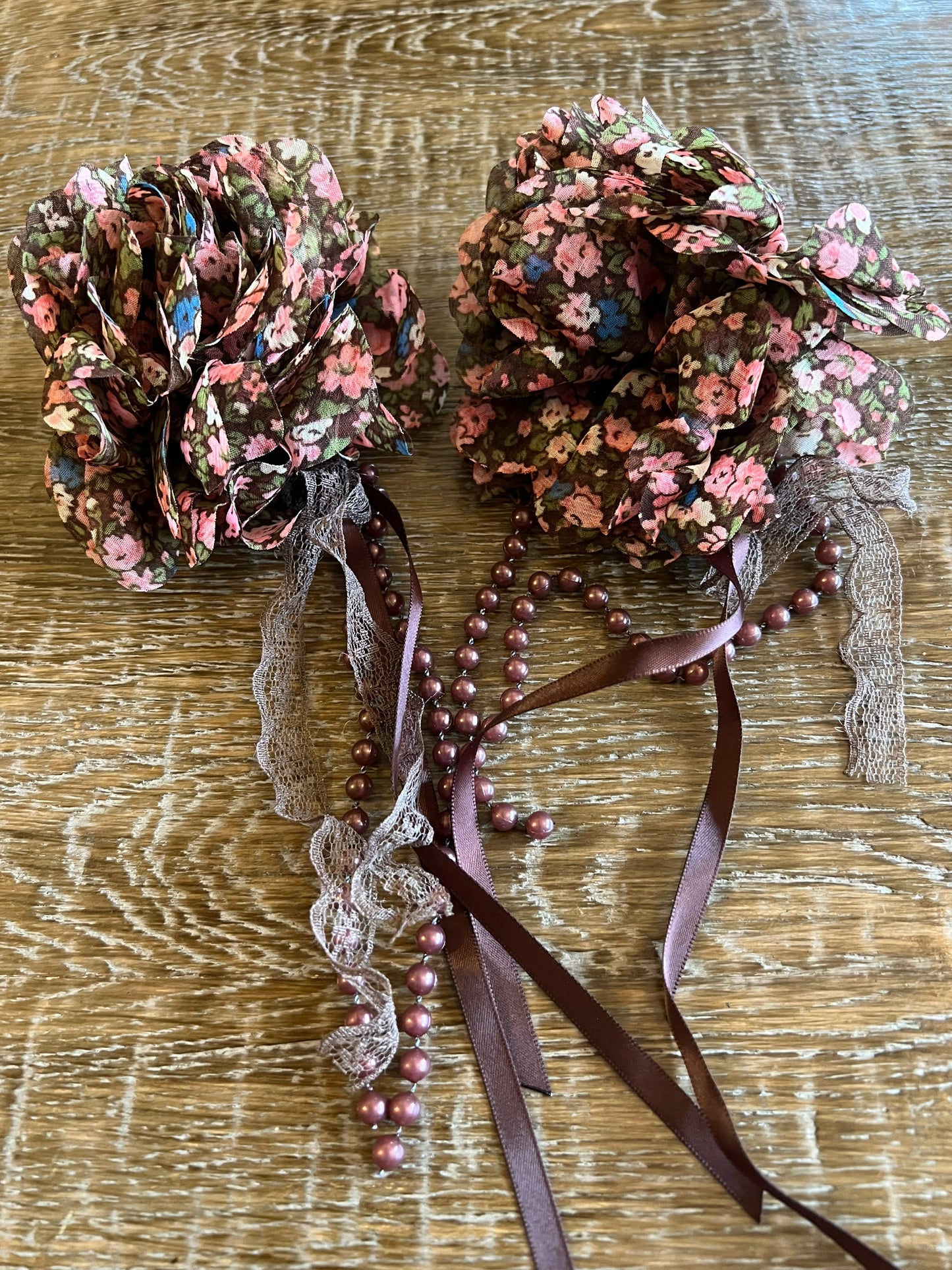 Floral Organza Corsage Brooch