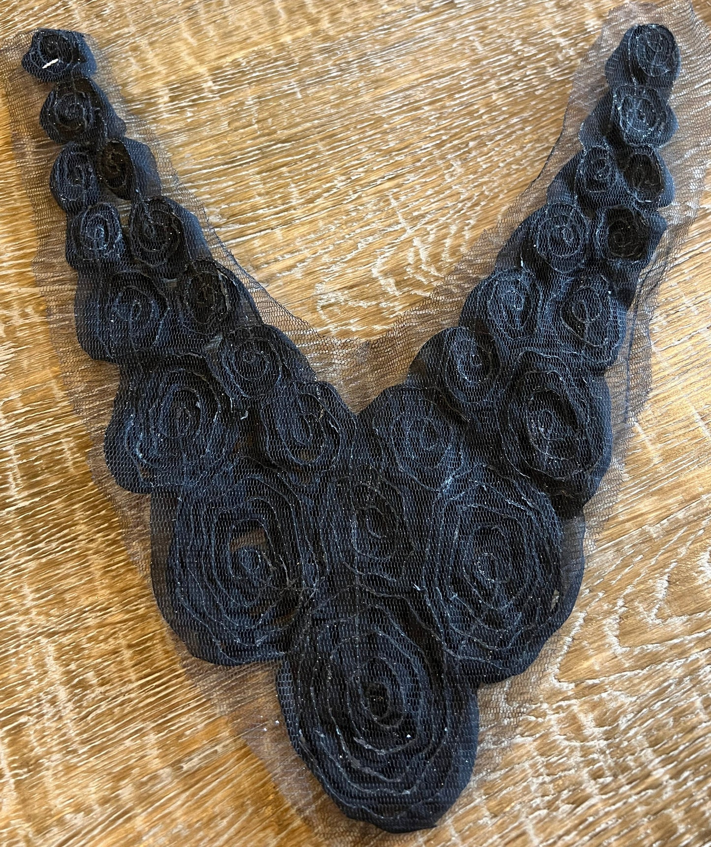 Organza Rose Neck Trim