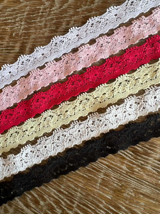 15mm Floral Stretch Lace