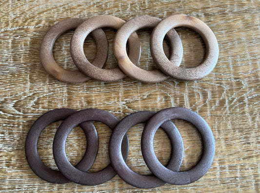 75mm Wooden Rings