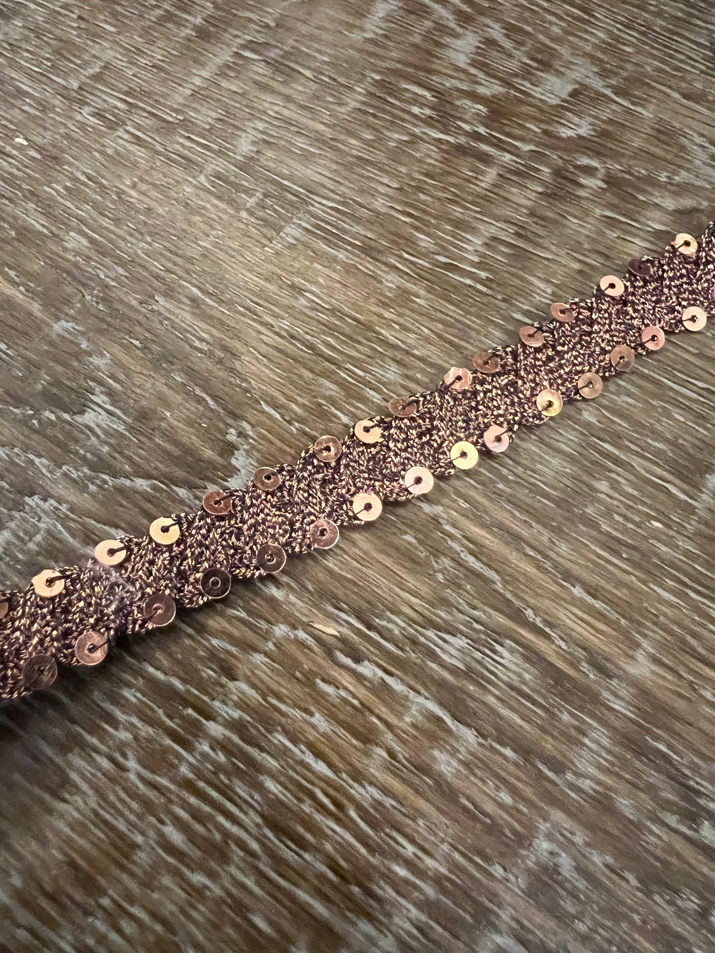 12mm Bronze Sequin Rigid Tape