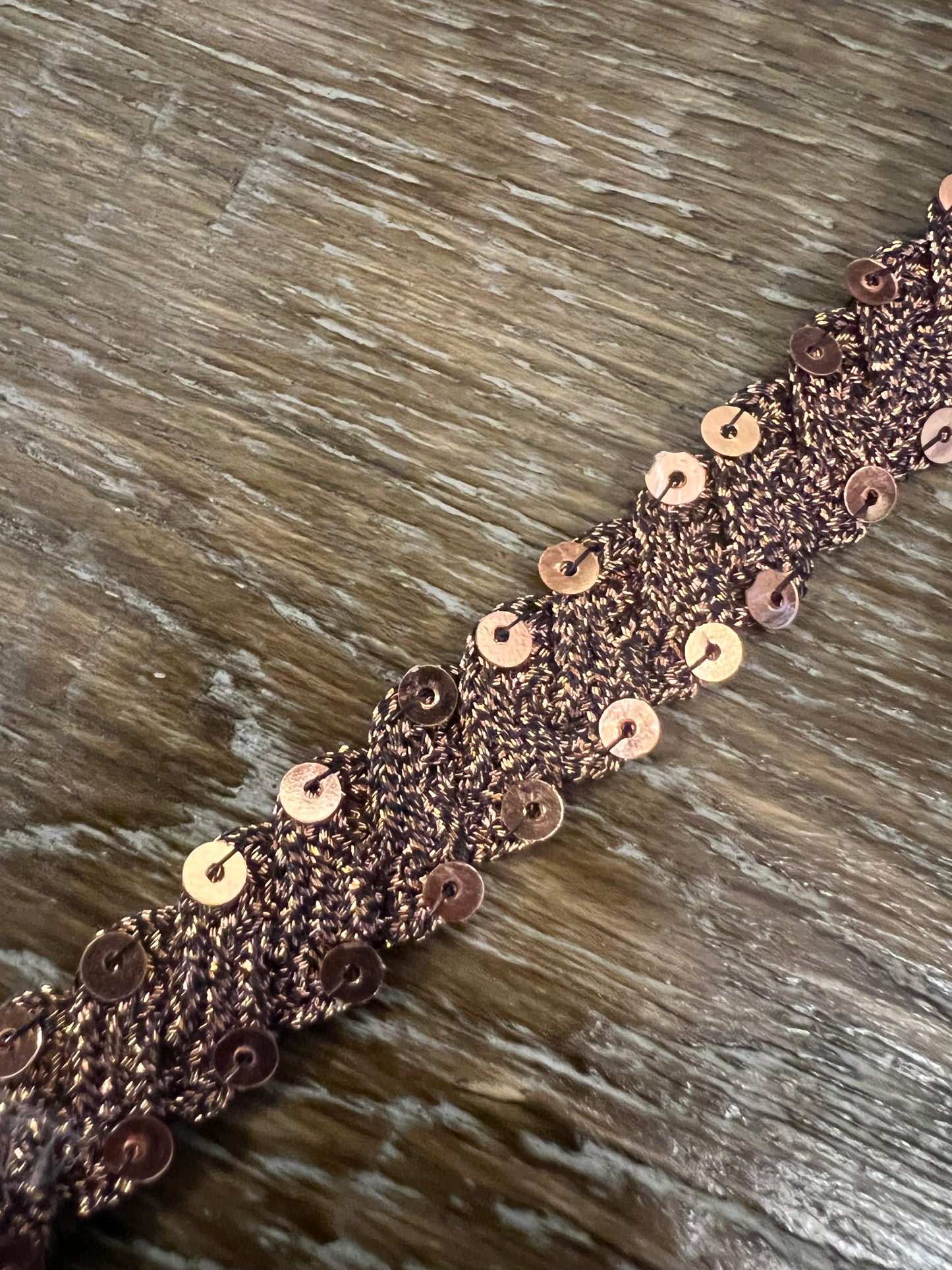 12mm Bronze Sequin Rigid Tape