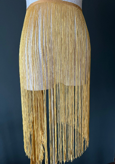 20"  long fringe