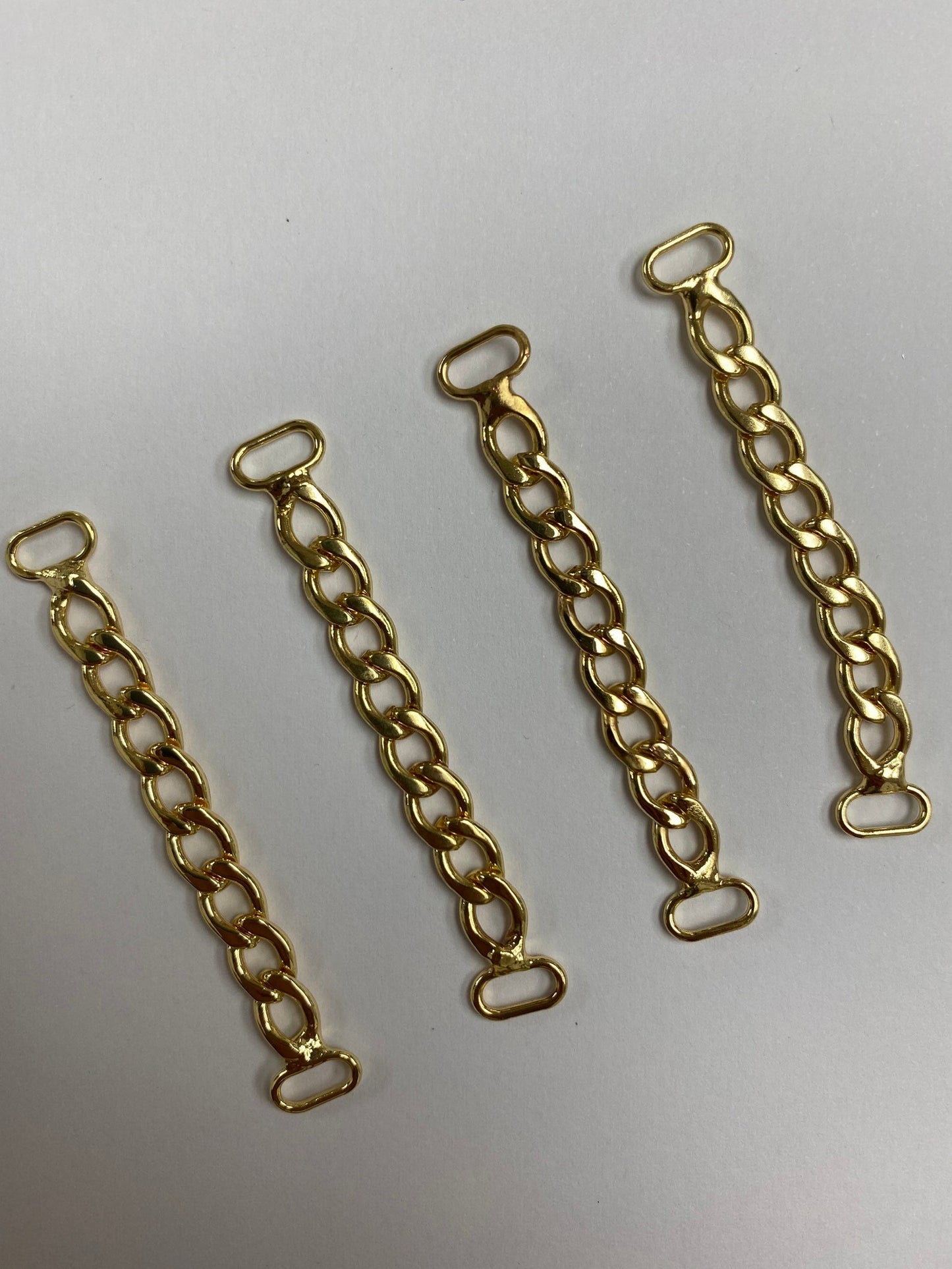 Metal Gold Sew On Coat Hanger Chain Loops