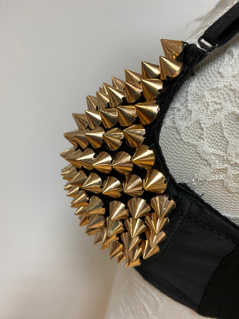 Size 32 Studded Bra Gold