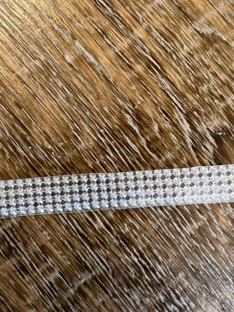 Iron on Chainmail 4 row Silver