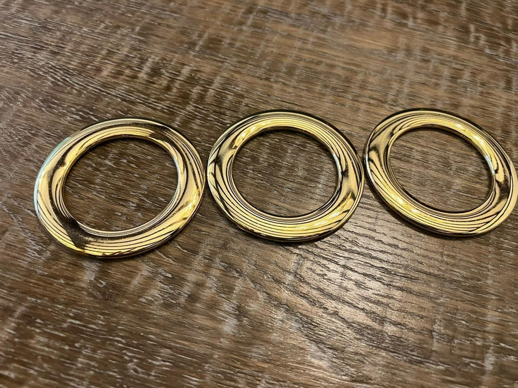 75mm Metallic Flat Rings