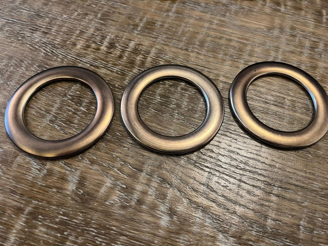 75mm Metallic Flat Rings