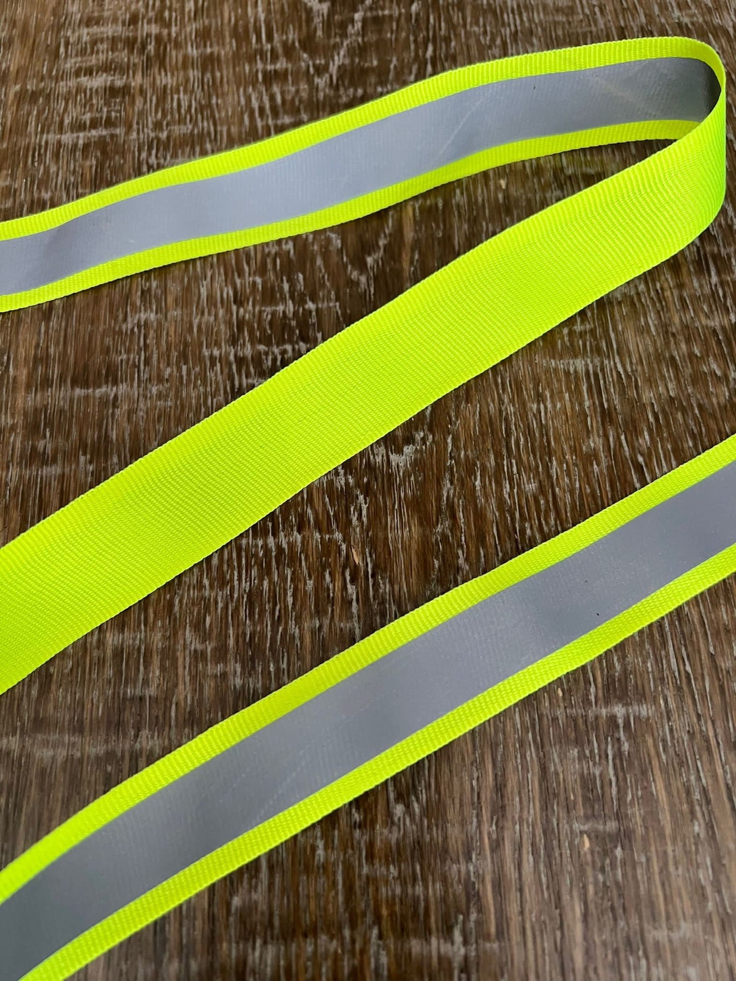 Neon Reflective Gros Grain Tape