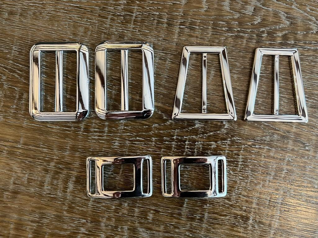 6cm Fabulous Buckles, Shiny Silver, Belt Buckles