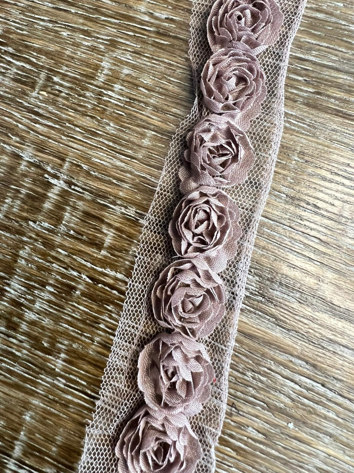 3D Organza Rose Tape, 8 Colours