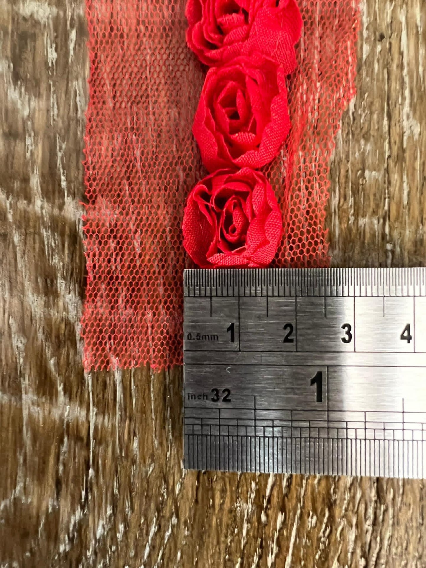 3D Organza Rose Tape, 8 Colours