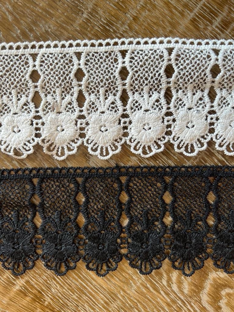 7cm Wide Floral Column Lace, Vintage Style Lace, Elegant FLORAL Art Deco Fine Embroidered LACE TRIM Sewing Ribbon Craft Dress