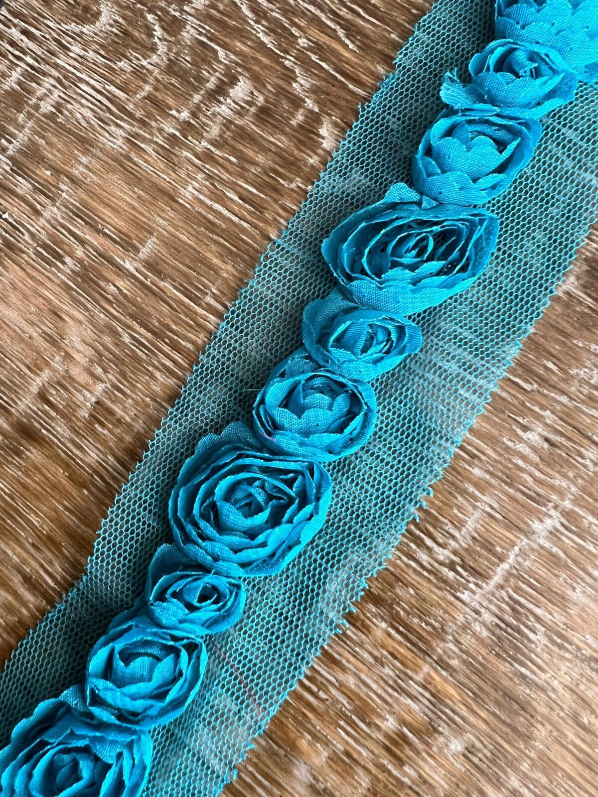 3D Organza Rose Tape, 8 Colours