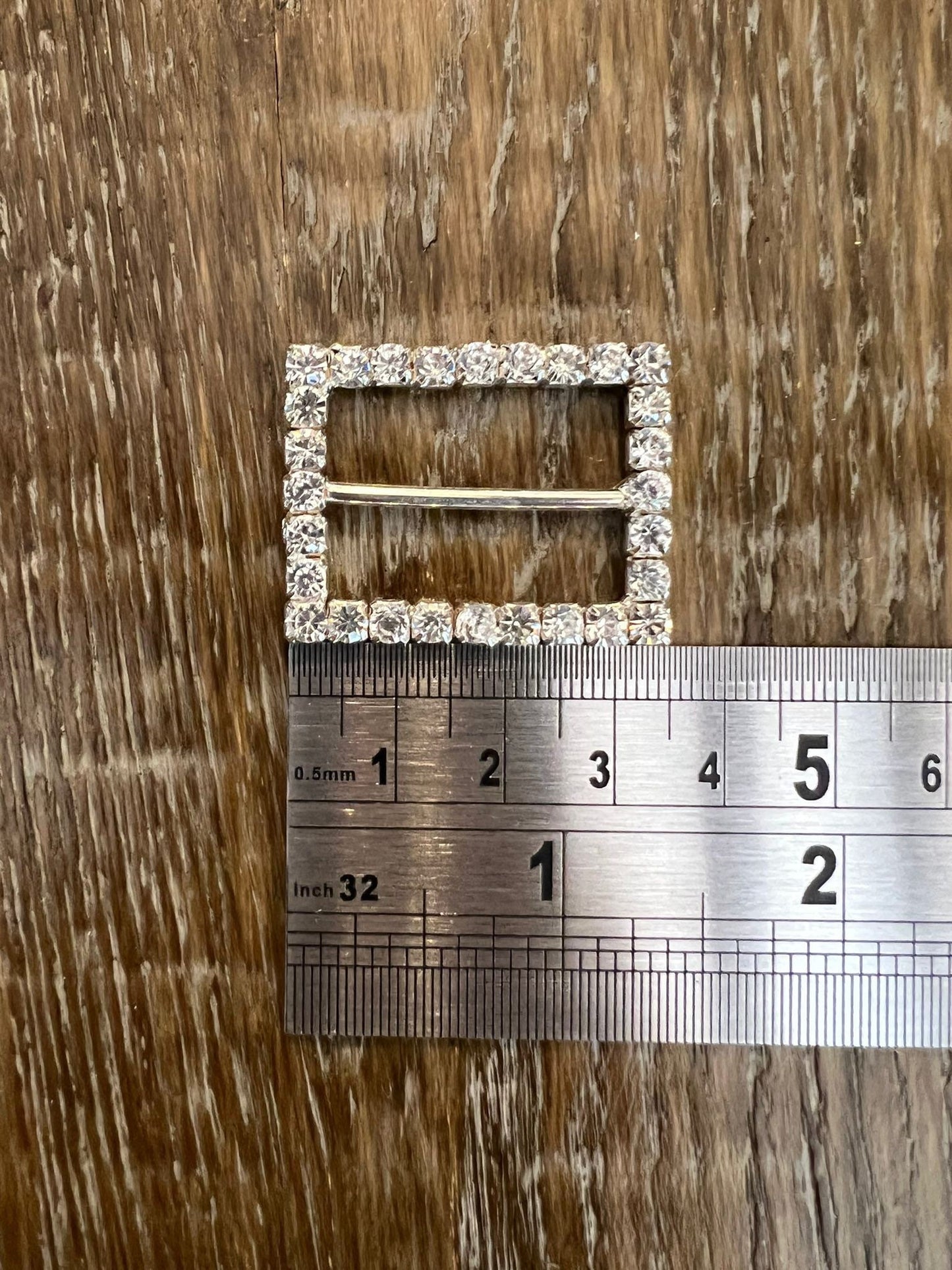 35mm Diamanté Rhinestone Buckles