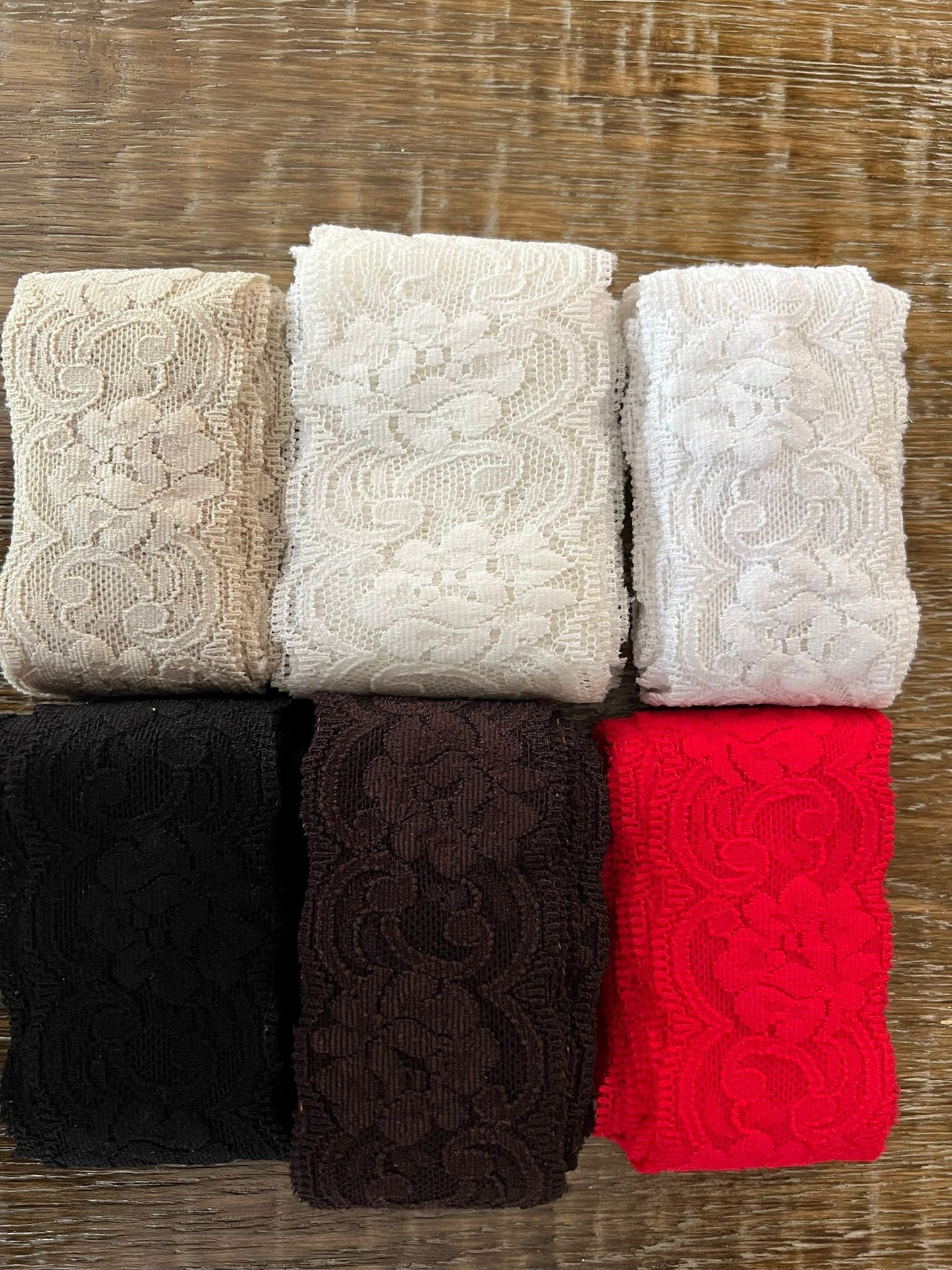 6cm Wide Stretch Lace, 6 Colours, Lingerie, Bridal, Underwear Lace