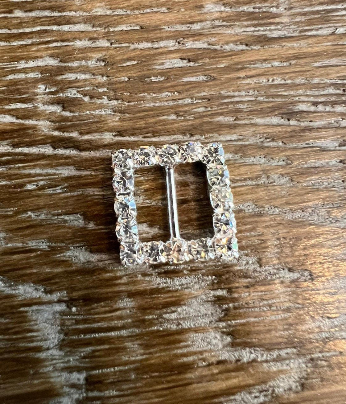 15mm Diamanté Square Buckle