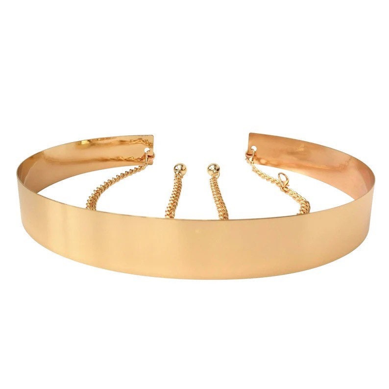 Gold Metal Waist Mirror Belt