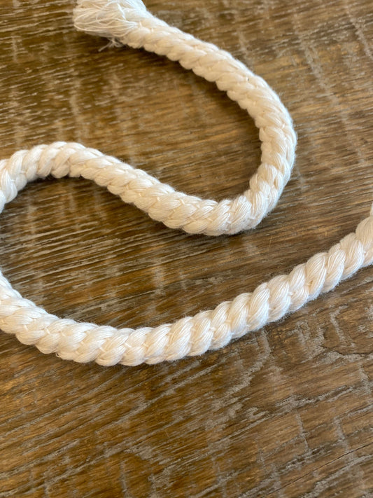 12mm Wide, Twisted Cotton Cord