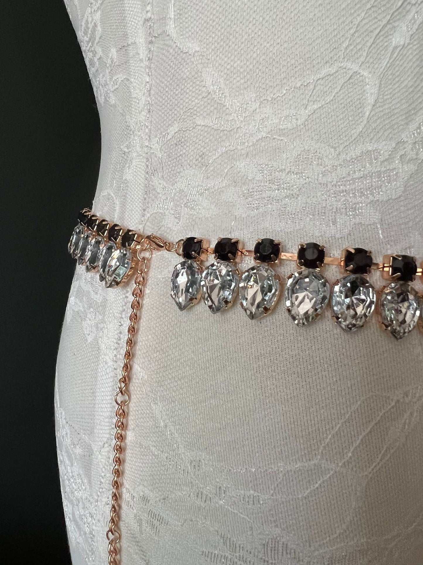 Extra Long Jewel Belt, UK Sizes 2-32