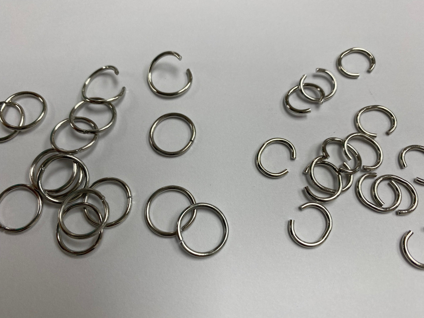 25pcs, Metal Connector Rings, 12mm, 10mm