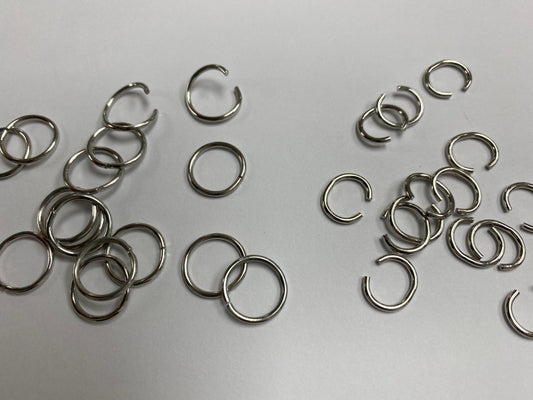 25pcs, Metal Connector Rings, 12mm, 10mm