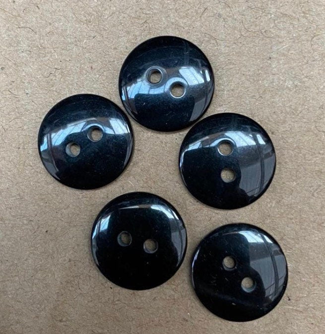 12.5mm 2 Hole Buttons 100pcs Black White