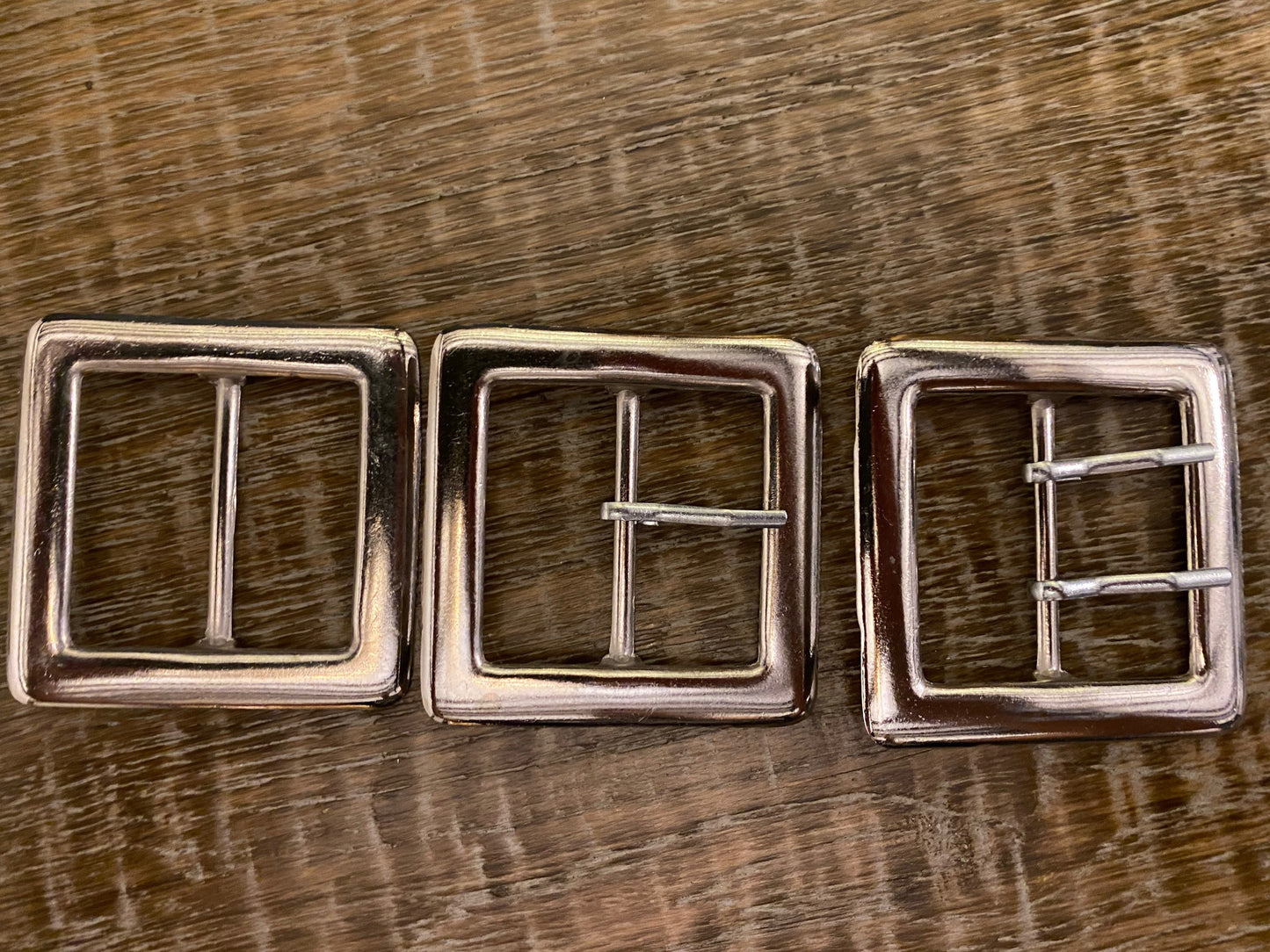 6cm Square Metal Buckles with or without Prongs