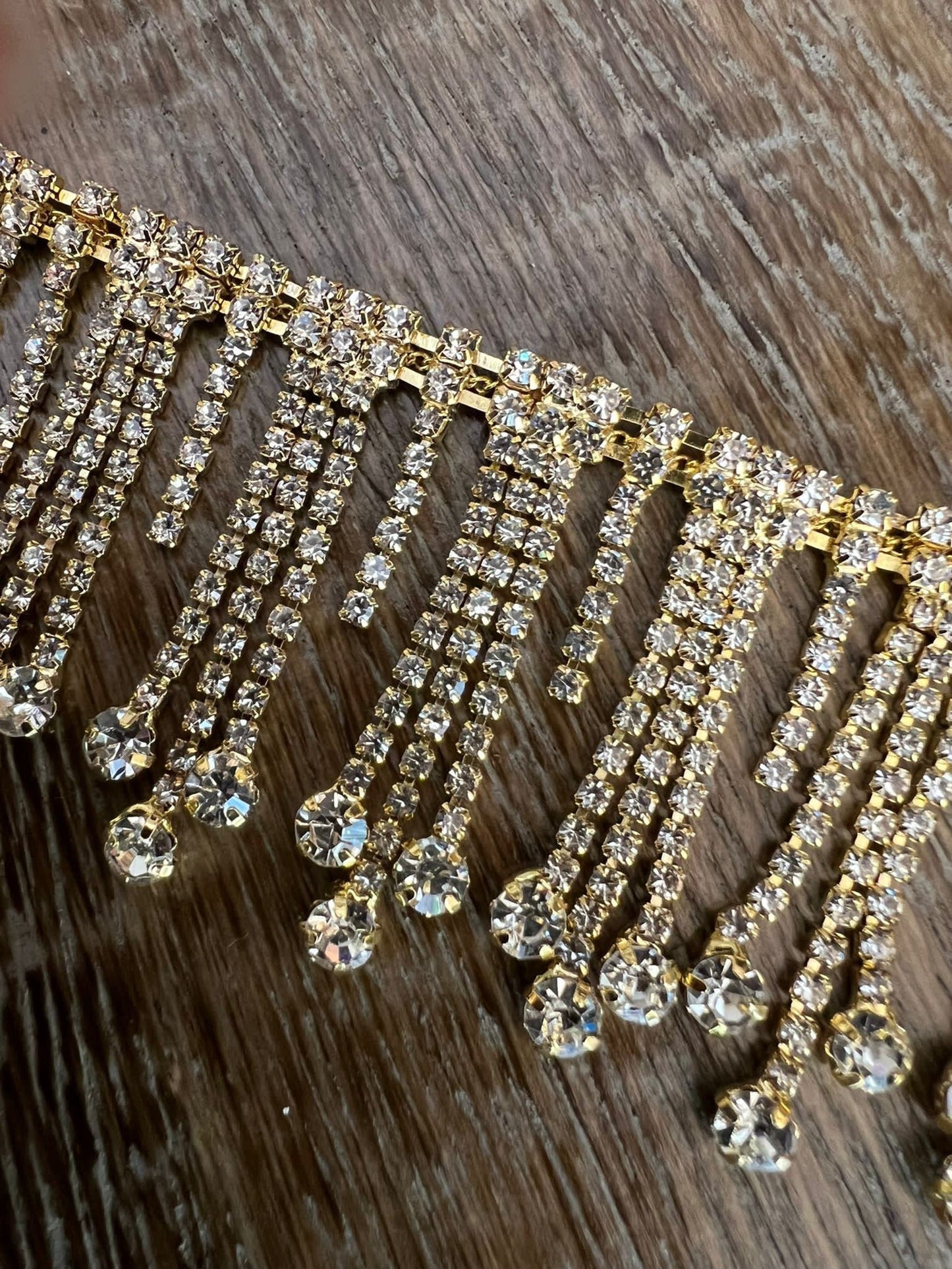 48mm Diamanté Rhinestone Fringe