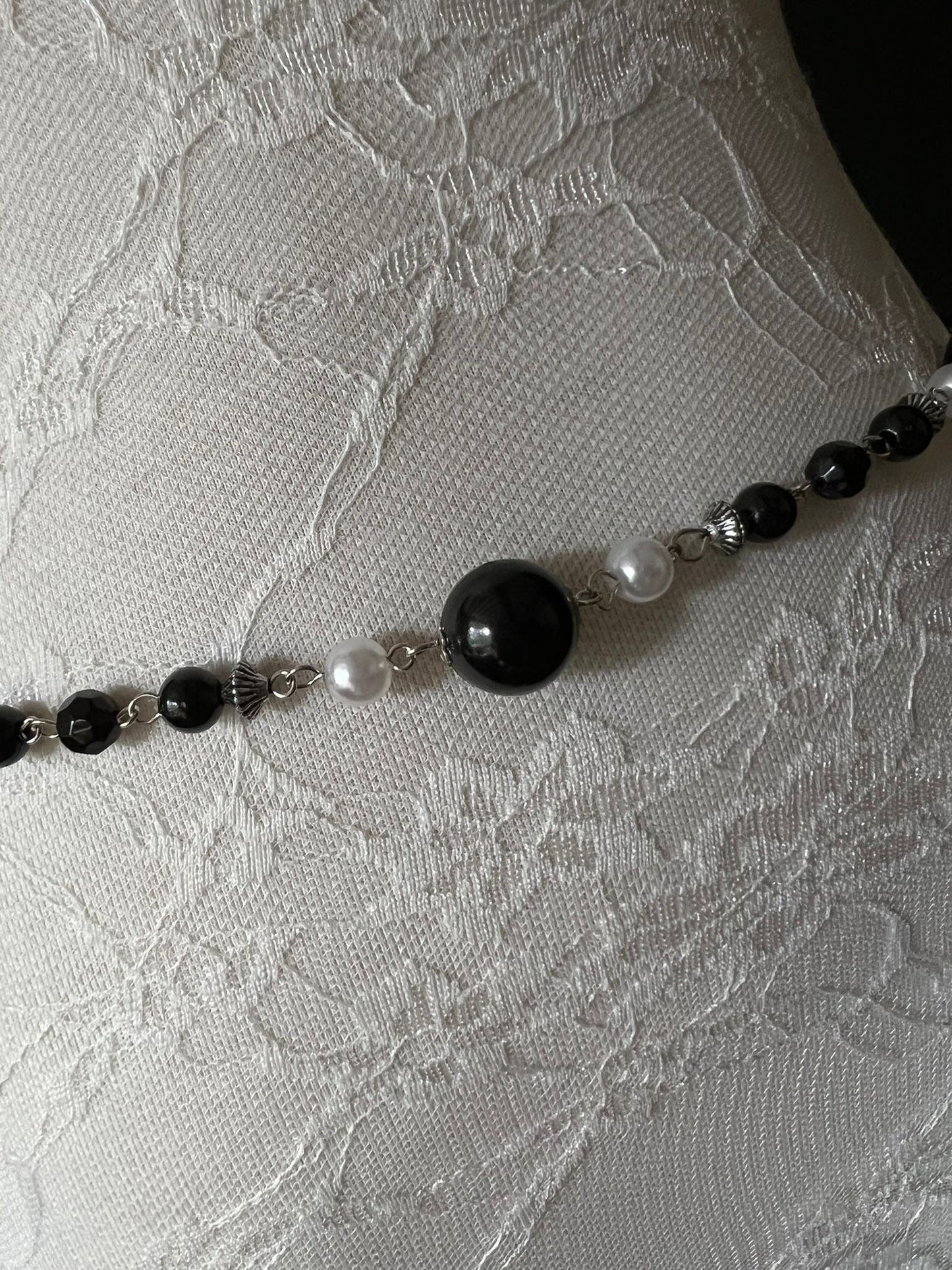 Extra Long Pearl Beaded Belt, Plus sizes available