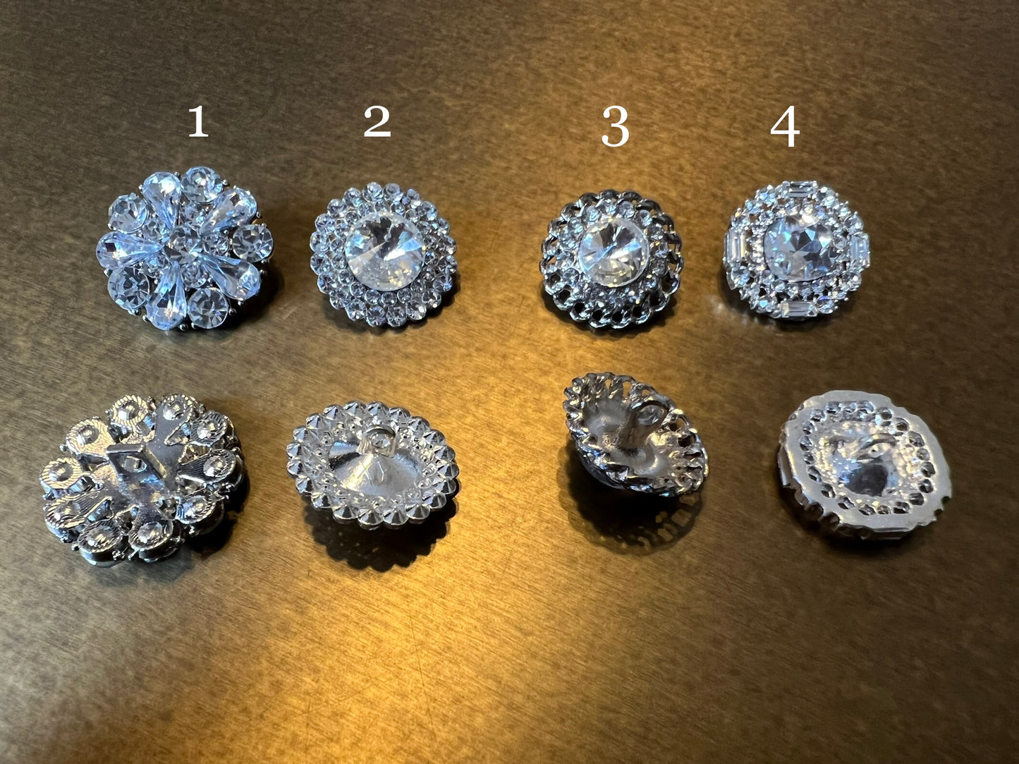 25mm Jewel Diamante Buttons