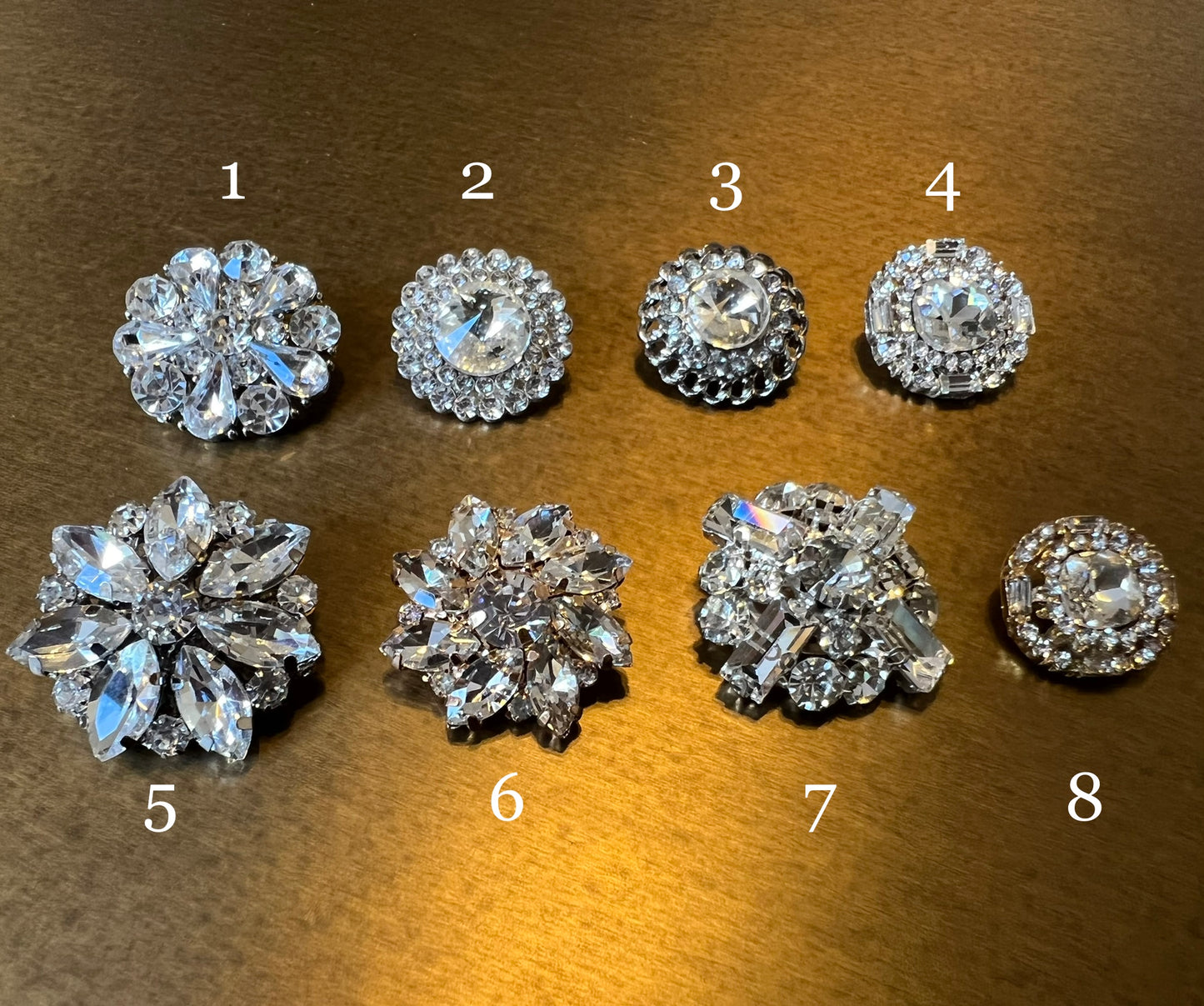 25mm Jewel Diamante Buttons