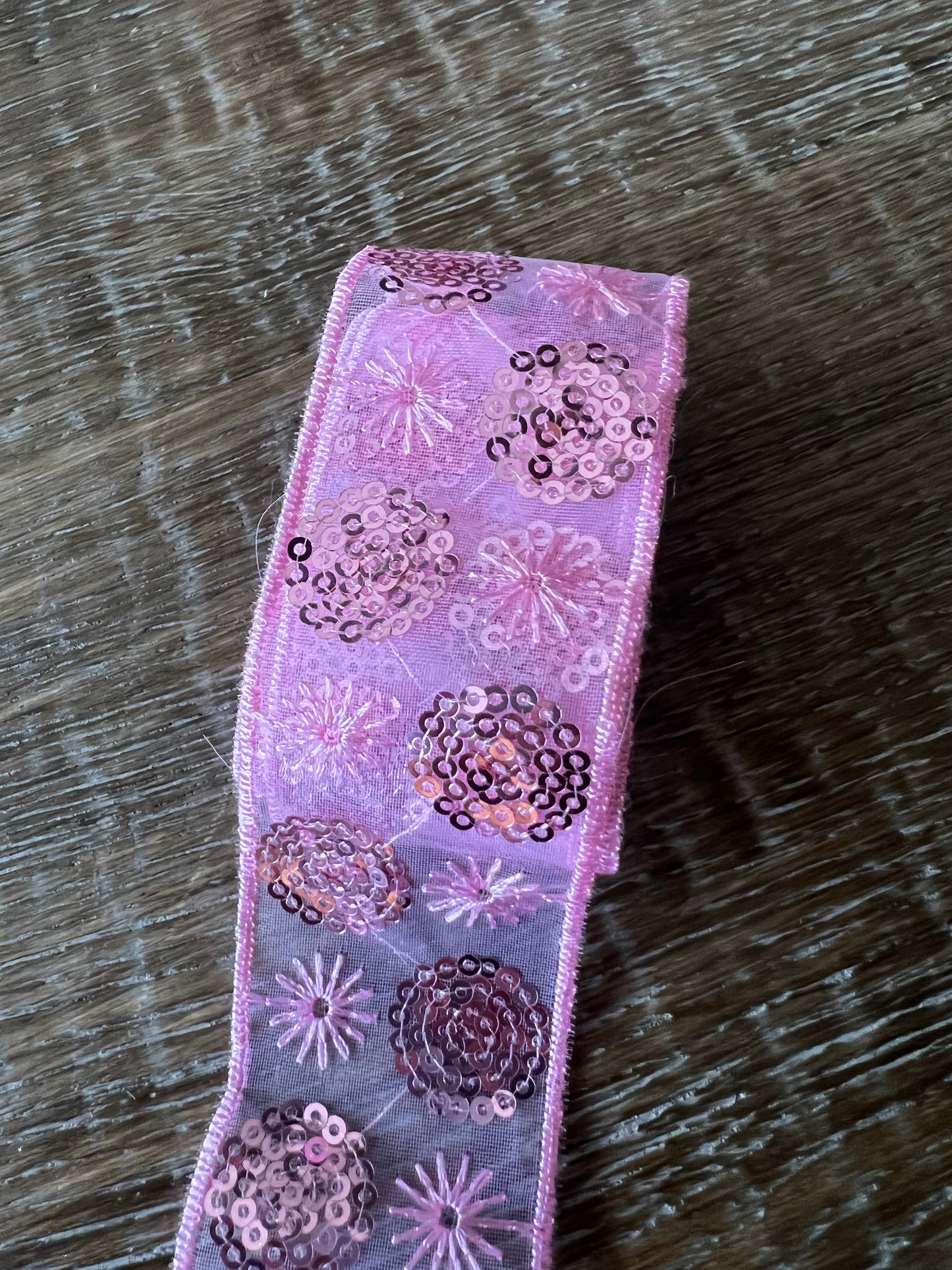 4cm Floral Sequin Tape