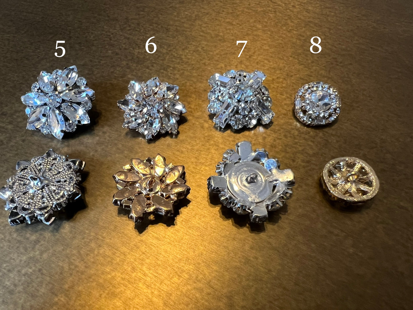 25mm Jewel Diamante Buttons