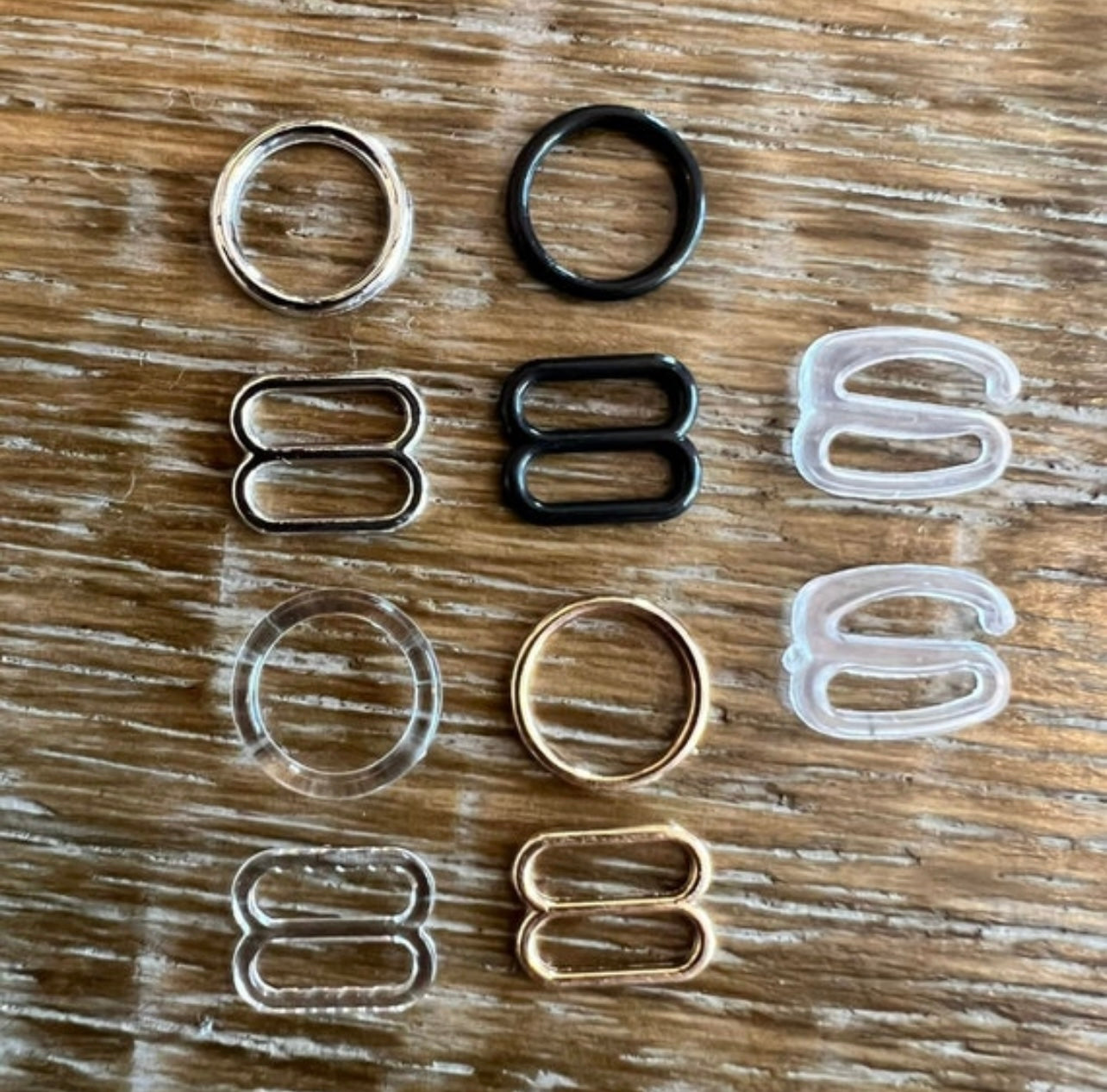 10mm Strap Adjuster Slider Ring Set