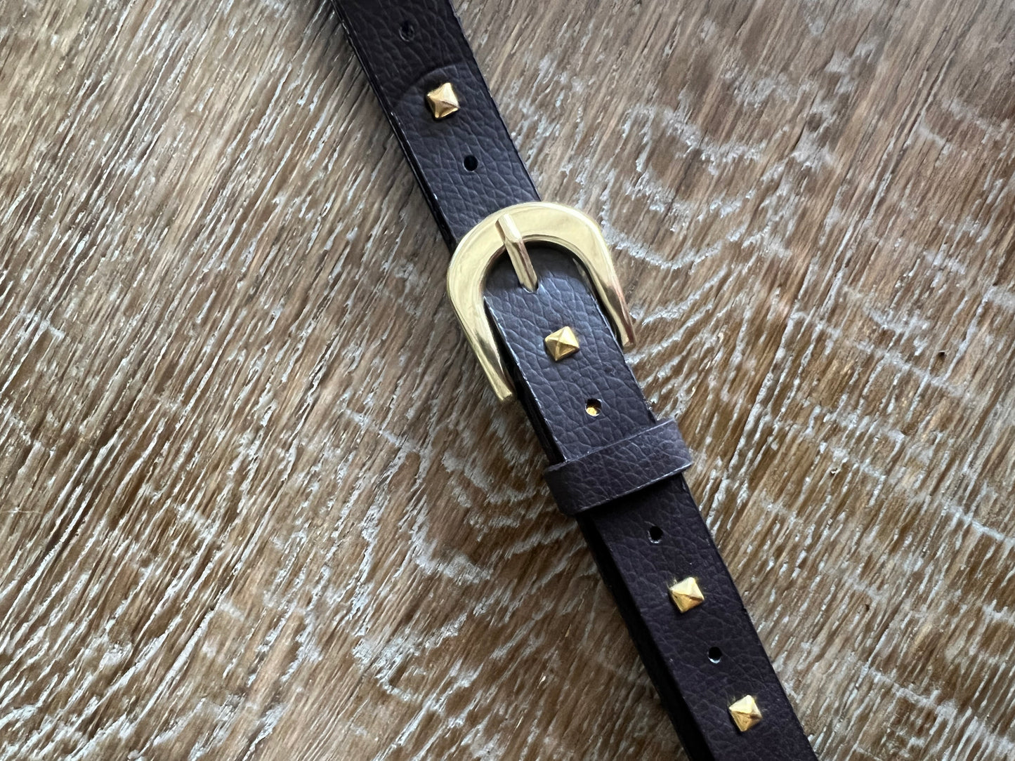 Studded Faux Leather Belt