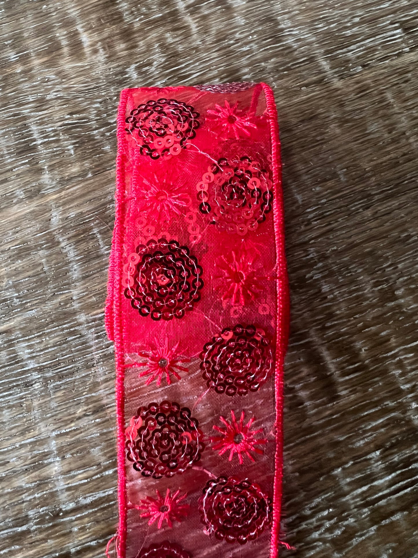 4cm Floral Sequin Tape